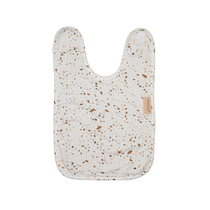 Bavoir Velcro Large Sprinkles Taupe PERICLES Coffee 3 Bavoir Velcro Large Sprinkles Taupe PERICLES Coffee