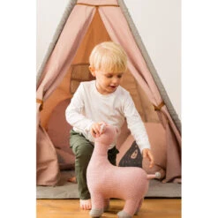 Biche En Tricot Small PÉRICLÈS Rose -Chaude Bébé Produits biche en tricot small pericles rose 2