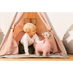 Biche En Tricot Small PÉRICLÈS Rose -Chaude Bébé Produits biche en tricot small pericles rose 4