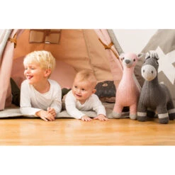 Biche En Tricot Small PÉRICLÈS Rose -Chaude Bébé Produits biche en tricot small pericles rose 7