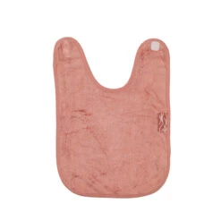 Bavoir à Velcro Large PERICLES Blush Bamboo