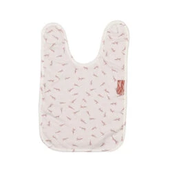 Bavoir à Velcro Large PERICLES Blush Allover