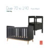 Chambre Duo Avec Lit 70x140 Pure Noir Et Table à Langer Cindy PERICLES -Chaude Bébé Produits chambre duo avec lit 70x140 pure noir et table a langer cindy pericles