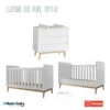 Chambre Duo Avec Lit 70x140 Transformable PERICLES Pure Blanc -Chaude Bébé Produits chambre duo avec lit 70x140 transformable pericles pure blanc