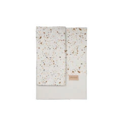 Drap De Lit + Taie Sprinkles Taupe PERICLES Coffee