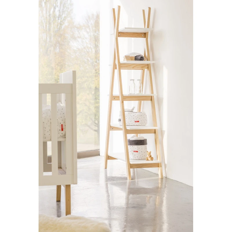 Étagère Tipi 5 Planches PERICLES Naturel/white 4 Étagère Tipi 5 Planches PERICLES Naturel/white – Image 2