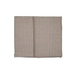 Housse De Couette Lit Pied De Poule PERICLES Coffee