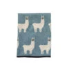 Couverture En Tricot 80x100 PERICLES Lama Bleu -Chaude Bébé Produits lama couverture tricot 80x100 1