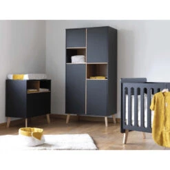 Lit 60x120 Transformable En Banquette PERICLES Style Black -Chaude Bébé Produits lit 60x120 transformable en banquette pericles style black 2