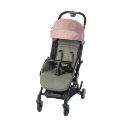 Pack Poussette +Capote XS Comfort Plus PERICLES Mélange Grey/Vieux Rose