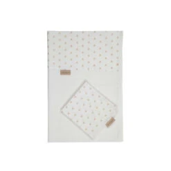 Parure De Berceau Drap+taie PERICLES Gold Allover