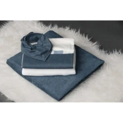 Parure De Berceau Drap+taie PERICLES Steel Gold -Chaude Bébé Produits parure de berceau draptaie pericles steel gold 3