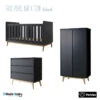 Chambre Trio Avec Lit 60x120 PERICLES Pure Noir -Chaude Bébé Produits trio pur black 60